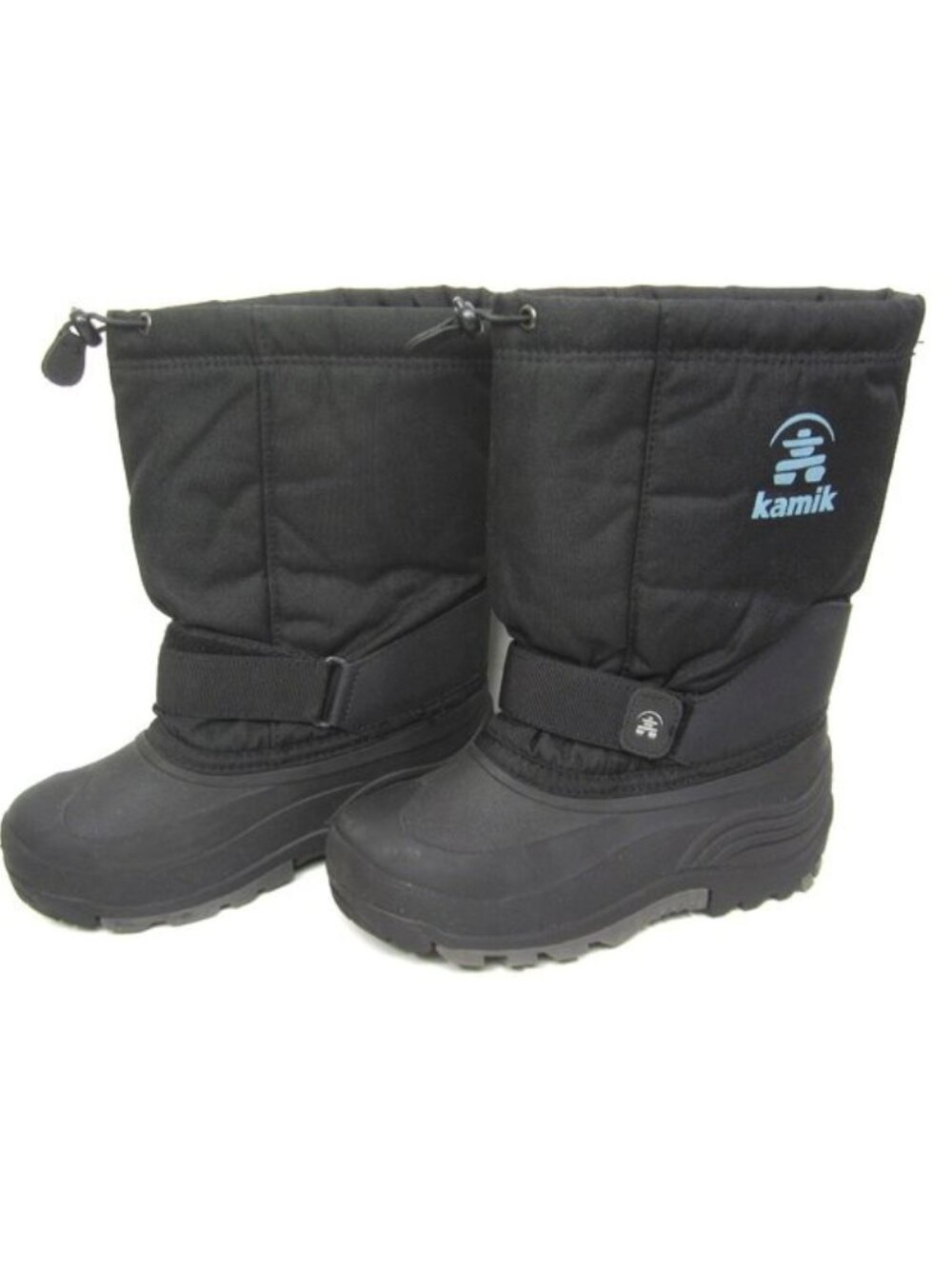 Kamik Youth Size 5 Boys Girls Black Winter Snow Boots VGUC Liners